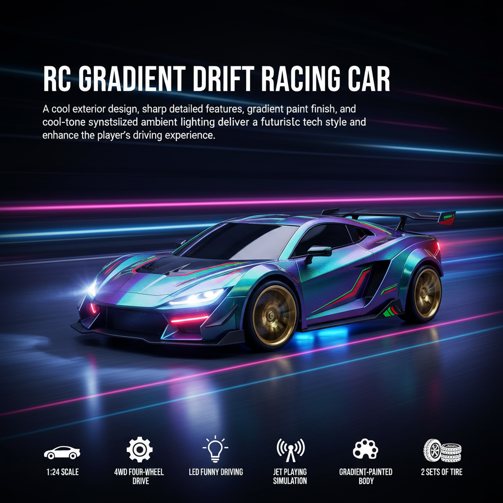 Remote Control Spray Gradiant Drift Car