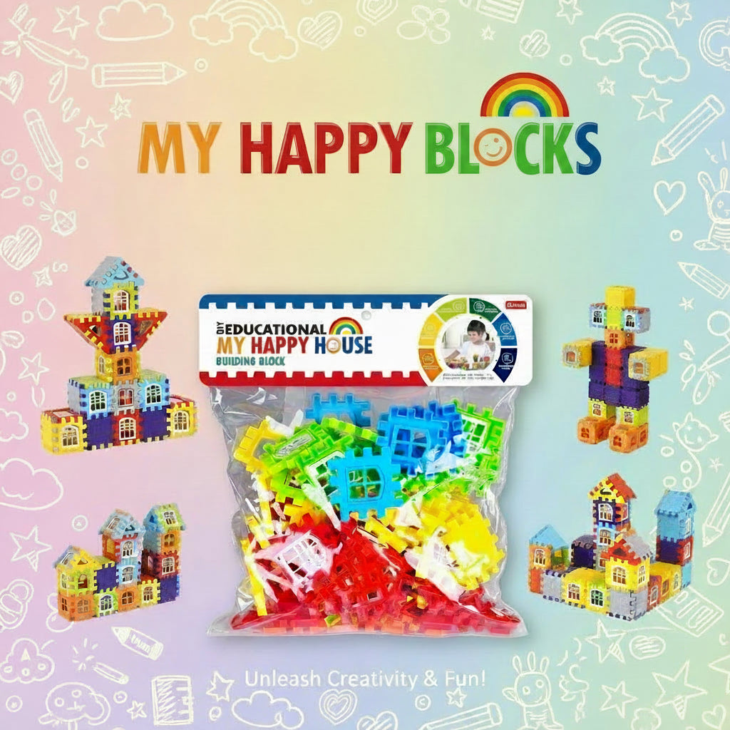Kindergarden Square Building Blocks Pack 50Pcs