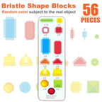 HEDGEHOG BRISTLE SHAPE BLOCKS 58PCS