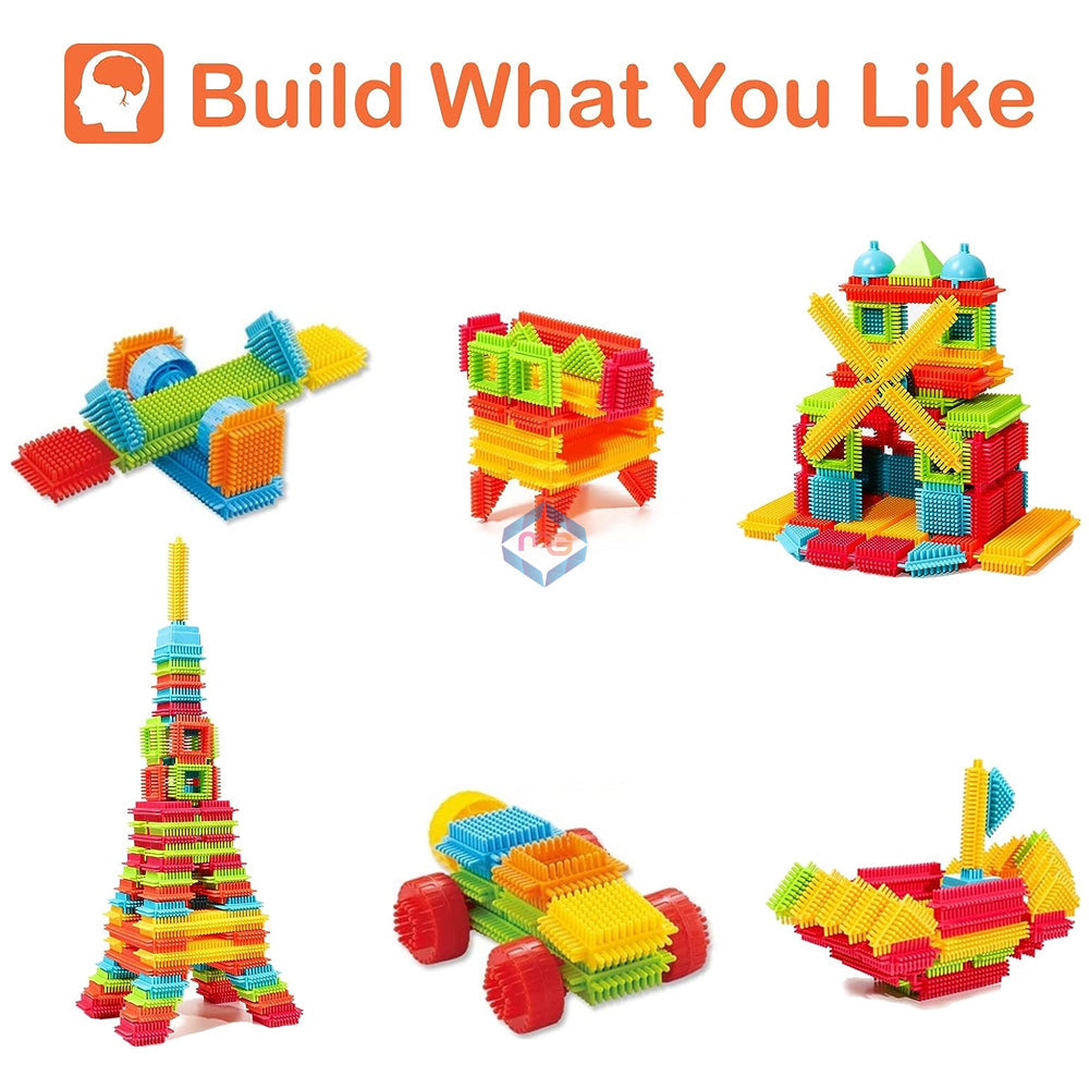 HEDGEHOG BRISTLE SHAPE BLOCKS 58PCS