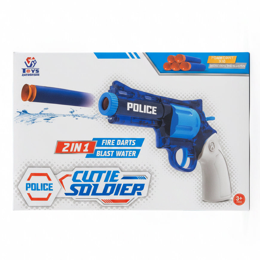 Police Dart & Water Blast Gun 2in1