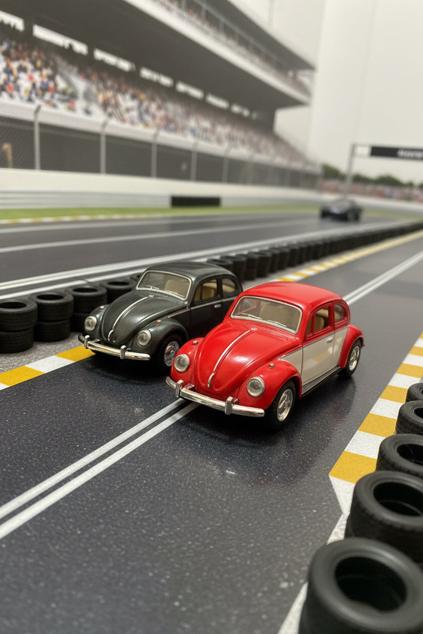 Kinsmart Metal Pull Back Diecast Gate Open Car