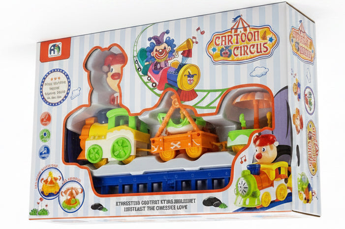 Cartoon Circus Train Set