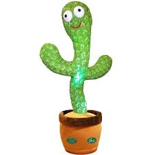 Dancing Cactus Plush Toy - Educational, Talking & Singing Electronic Pet for Babies